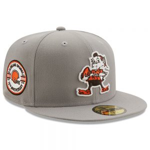 Cleveland Browns New Era 75th Anniversary Side Patch 59FIFTY Fitted Hat