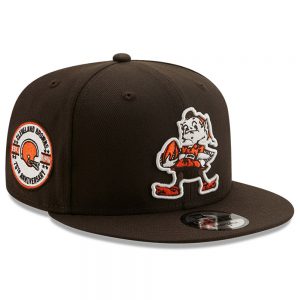 Cleveland Browns New Era 75th Anniversary Side Patch 9FIFTY Snapback Adjustable Hat