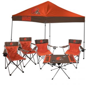 Cleveland Browns Rawlings Tailgate Canopy Tent, Table, & Chairs Set