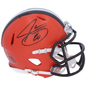 Jarvis Landry Cleveland Browns Autographed Riddell Speed Pro Mini Helmet