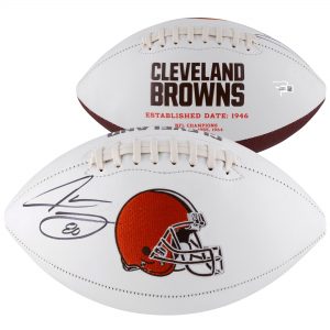 Jarvis Landry Cleveland Browns Autographed White Panel Football