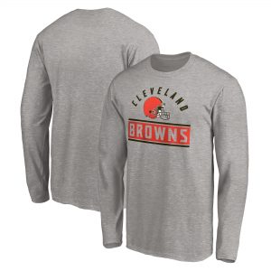 Men’s Cleveland Browns Team Arc Knockout Long Sleeve T-Shirt