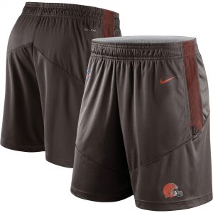 Men’s Cleveland Browns Nike Brown Sideline Performance Knit Shorts