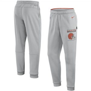 Men’s Cleveland Browns Nike Gray Team Sideline Training Performance Pants